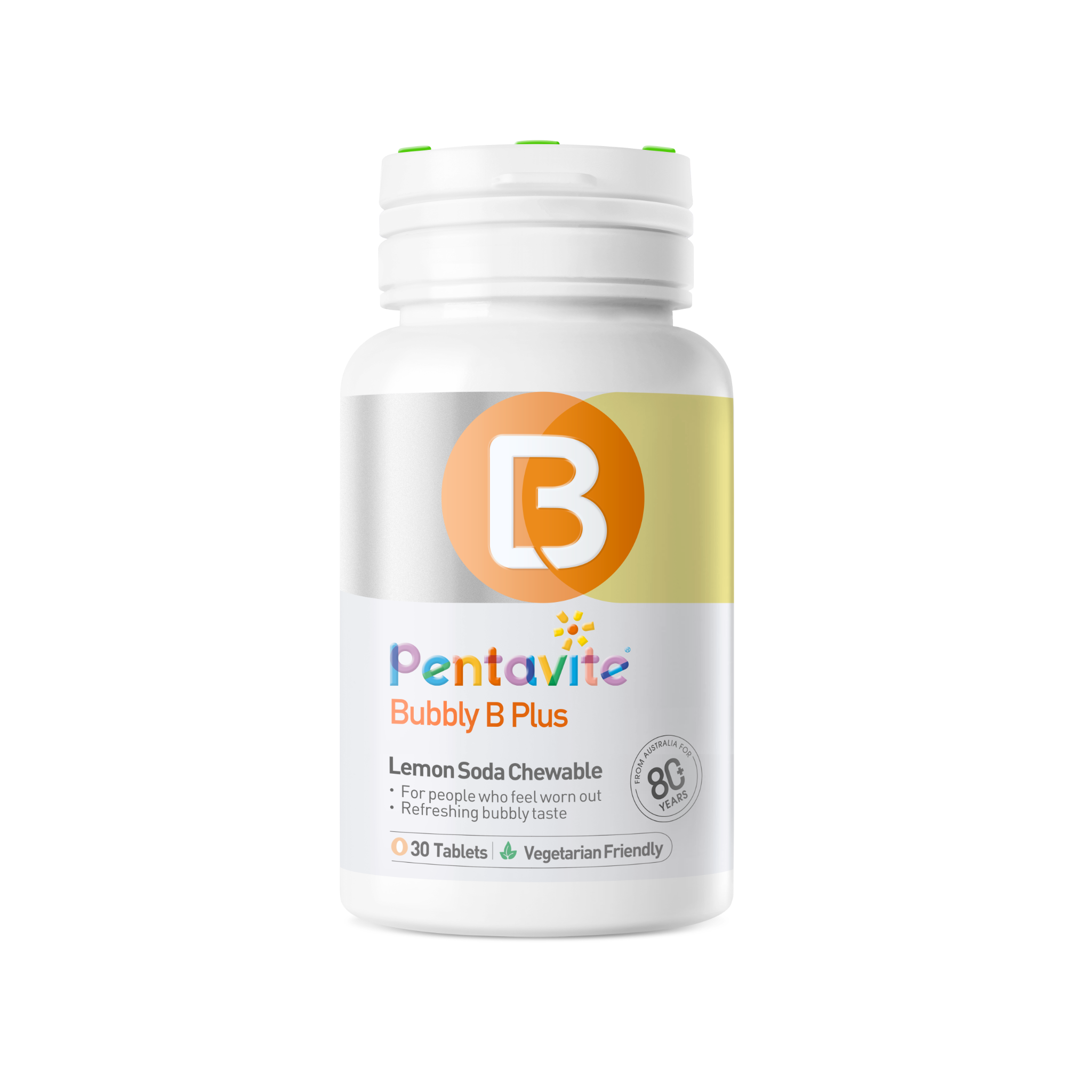 Pentavite Bubbly B Plus Lemon Soda Chewable
