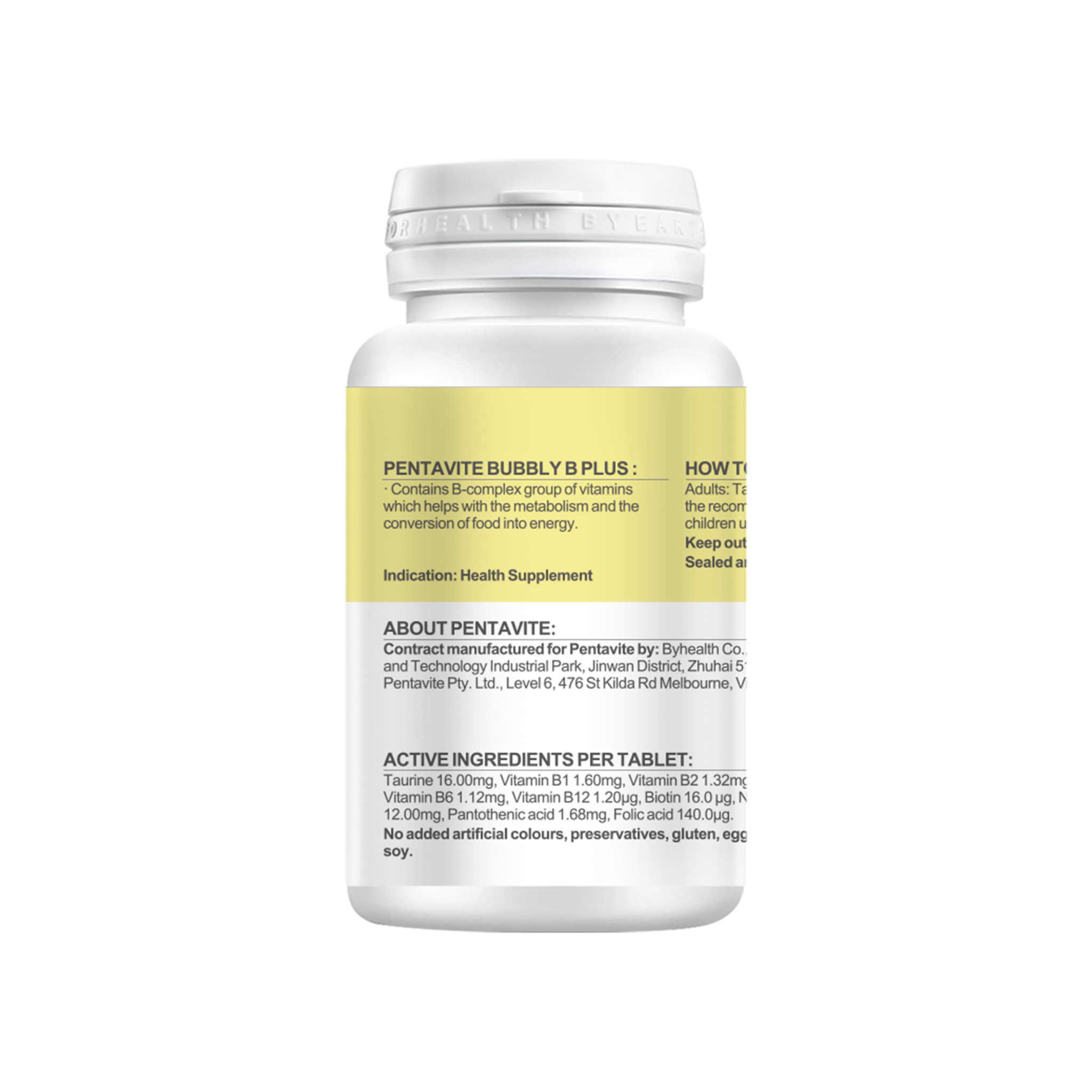 Alternative view of Pentavite Bubbly B Plus Lemon Soda Chewable