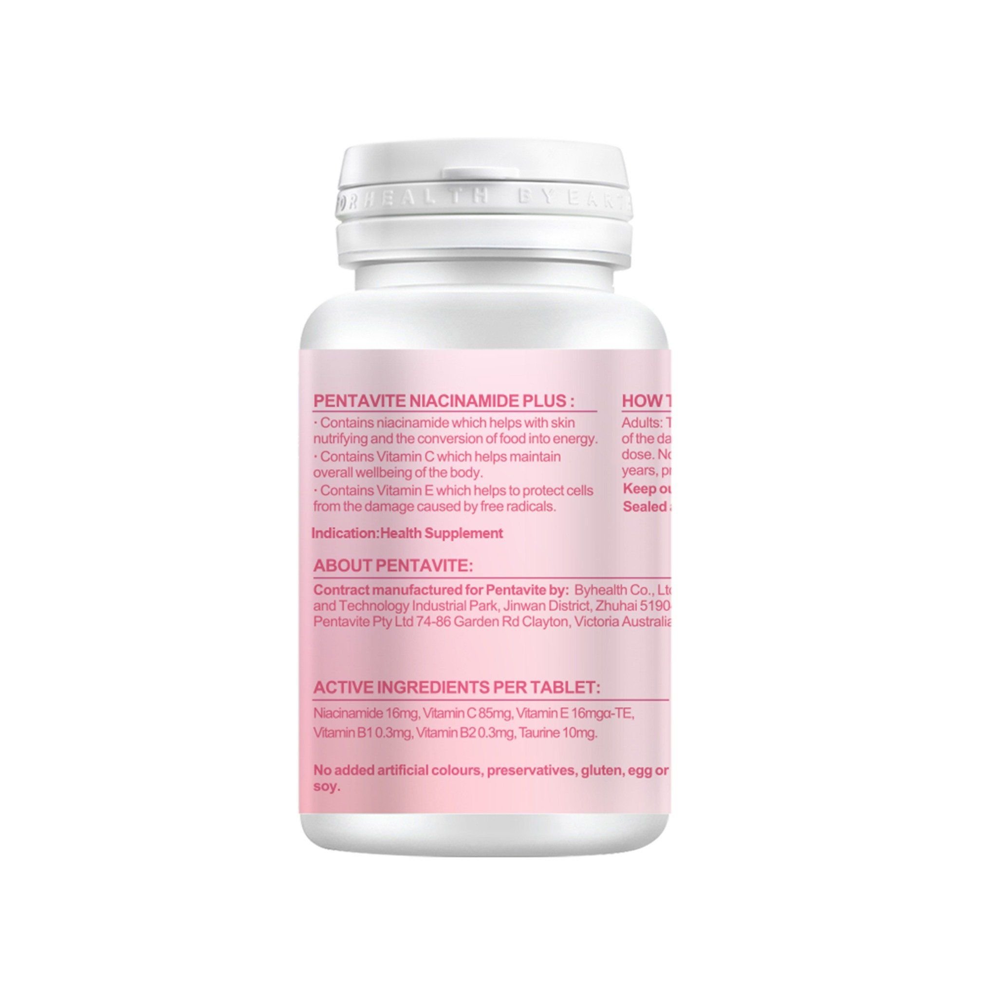 Alternative view of Pentavite Niacinamide Plus Vitamin C&E Tropical Fruit Chewable
